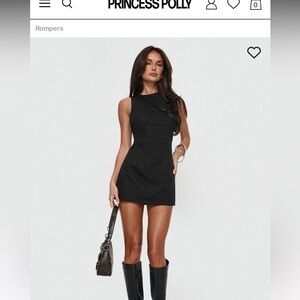 Princess Polly Yumiko Black Romper